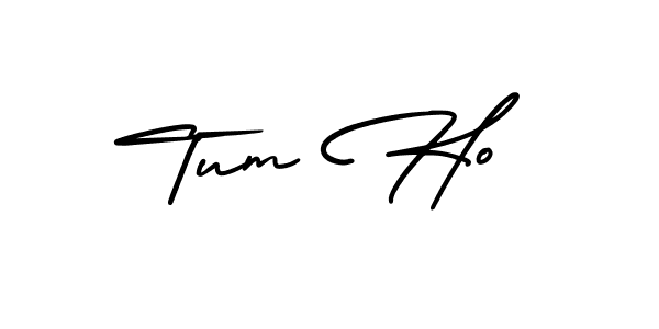 Make a beautiful signature design for name Tum Ho. With this signature (AmerikaSignatureDemo-Regular) style, you can create a handwritten signature for free. Tum Ho signature style 3 images and pictures png