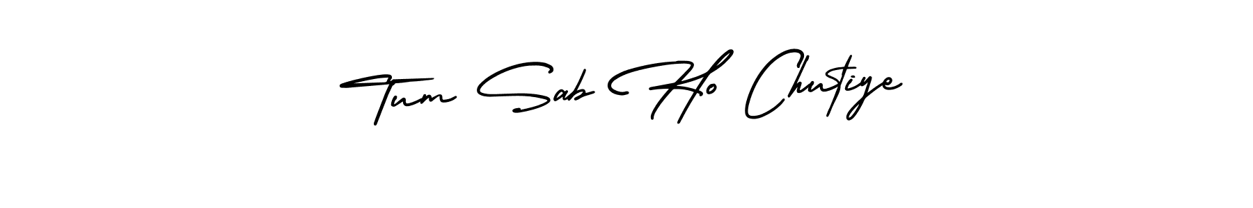 Create a beautiful signature design for name Tum Sab Ho Chutiye. With this signature (AmerikaSignatureDemo-Regular) fonts, you can make a handwritten signature for free. Tum Sab Ho Chutiye signature style 3 images and pictures png
