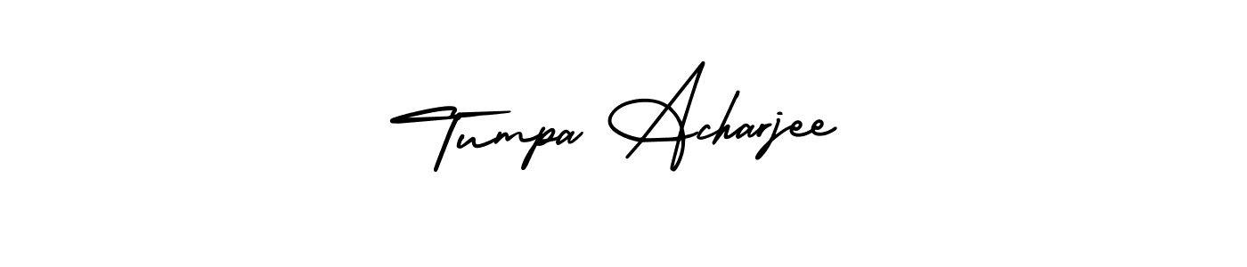 Make a beautiful signature design for name Tumpa Acharjee. With this signature (AmerikaSignatureDemo-Regular) style, you can create a handwritten signature for free. Tumpa Acharjee signature style 3 images and pictures png