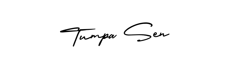 How to make Tumpa Sen signature? AmerikaSignatureDemo-Regular is a professional autograph style. Create handwritten signature for Tumpa Sen name. Tumpa Sen signature style 3 images and pictures png
