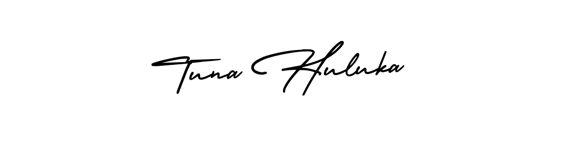 Also we have Tuna Huluka name is the best signature style. Create professional handwritten signature collection using AmerikaSignatureDemo-Regular autograph style. Tuna Huluka signature style 3 images and pictures png