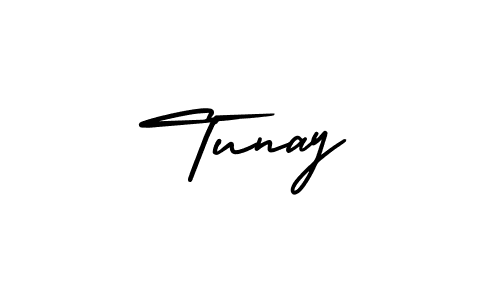 Design your own signature with our free online signature maker. With this signature software, you can create a handwritten (AmerikaSignatureDemo-Regular) signature for name Tunay. Tunay signature style 3 images and pictures png