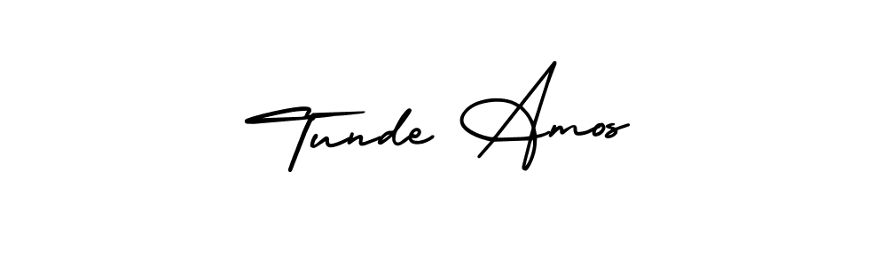 It looks lik you need a new signature style for name Tunde Amos. Design unique handwritten (AmerikaSignatureDemo-Regular) signature with our free signature maker in just a few clicks. Tunde Amos signature style 3 images and pictures png