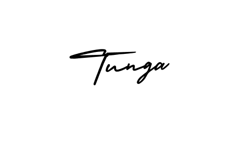 Make a beautiful signature design for name Tunga. With this signature (AmerikaSignatureDemo-Regular) style, you can create a handwritten signature for free. Tunga signature style 3 images and pictures png