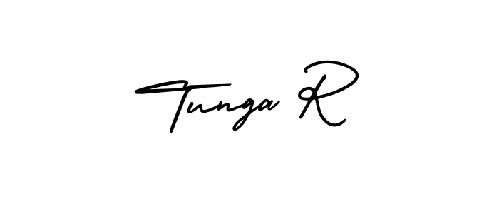 Make a short Tunga R signature style. Manage your documents anywhere anytime using AmerikaSignatureDemo-Regular. Create and add eSignatures, submit forms, share and send files easily. Tunga R signature style 3 images and pictures png