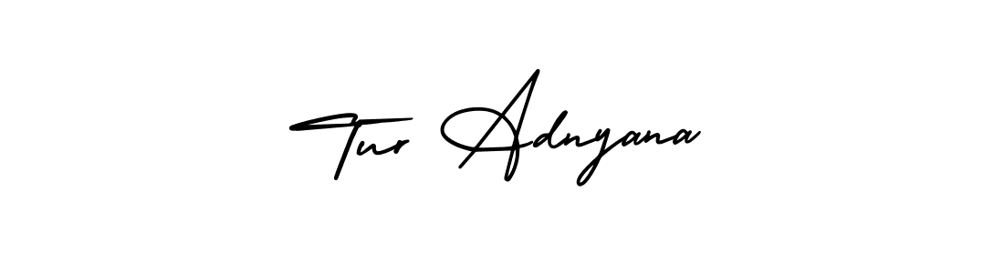 Design your own signature with our free online signature maker. With this signature software, you can create a handwritten (AmerikaSignatureDemo-Regular) signature for name Tur Adnyana. Tur Adnyana signature style 3 images and pictures png
