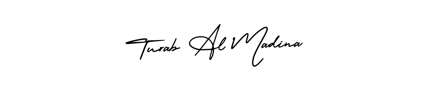 Also we have Turab Al Madina name is the best signature style. Create professional handwritten signature collection using AmerikaSignatureDemo-Regular autograph style. Turab Al Madina signature style 3 images and pictures png