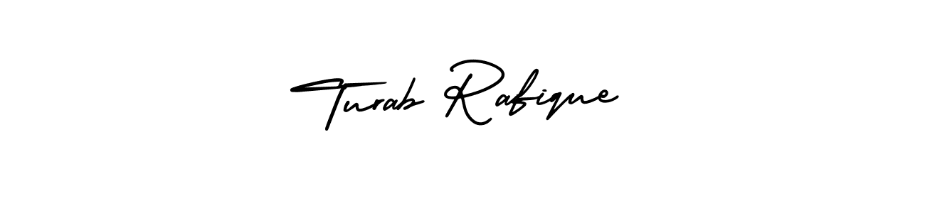 AmerikaSignatureDemo-Regular is a professional signature style that is perfect for those who want to add a touch of class to their signature. It is also a great choice for those who want to make their signature more unique. Get Turab Rafique name to fancy signature for free. Turab Rafique signature style 3 images and pictures png