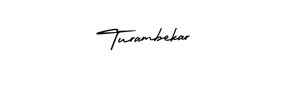 Make a beautiful signature design for name Turambekar. With this signature (AmerikaSignatureDemo-Regular) style, you can create a handwritten signature for free. Turambekar signature style 3 images and pictures png