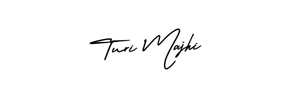 Make a beautiful signature design for name Turi Majhi. With this signature (AmerikaSignatureDemo-Regular) style, you can create a handwritten signature for free. Turi Majhi signature style 3 images and pictures png