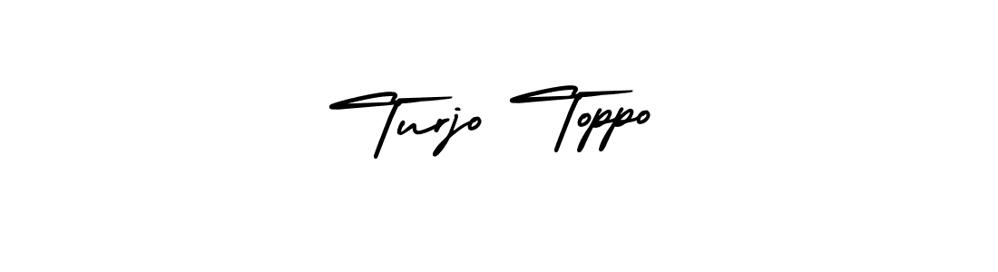 Use a signature maker to create a handwritten signature online. With this signature software, you can design (AmerikaSignatureDemo-Regular) your own signature for name Turjo Toppo. Turjo Toppo signature style 3 images and pictures png