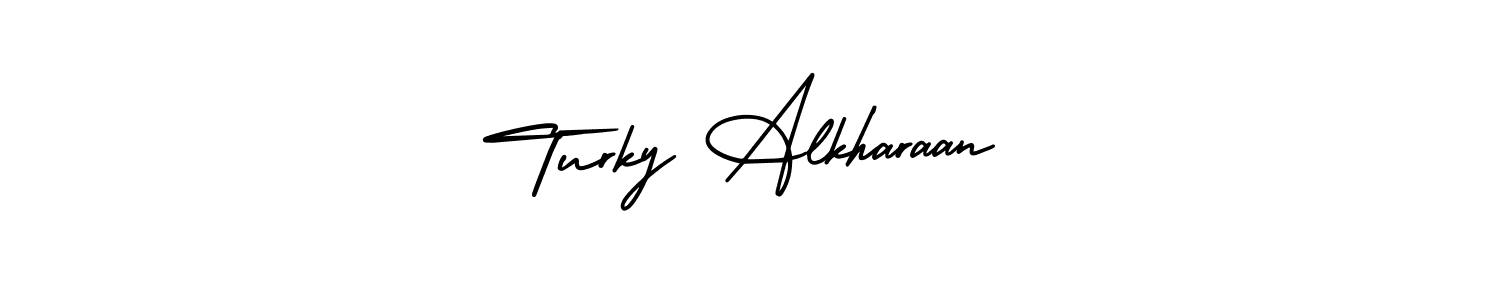 Check out images of Autograph of Turky Alkharaan name. Actor Turky Alkharaan Signature Style. AmerikaSignatureDemo-Regular is a professional sign style online. Turky Alkharaan signature style 3 images and pictures png