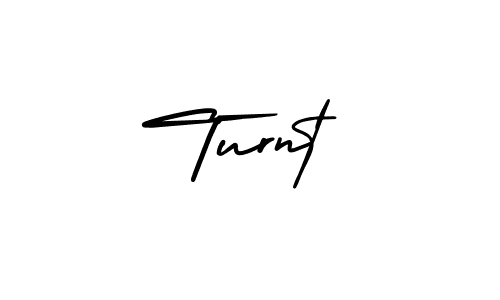 Turnt stylish signature style. Best Handwritten Sign (AmerikaSignatureDemo-Regular) for my name. Handwritten Signature Collection Ideas for my name Turnt. Turnt signature style 3 images and pictures png