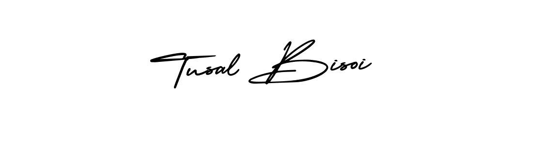 AmerikaSignatureDemo-Regular is a professional signature style that is perfect for those who want to add a touch of class to their signature. It is also a great choice for those who want to make their signature more unique. Get Tusal Bisoi name to fancy signature for free. Tusal Bisoi signature style 3 images and pictures png