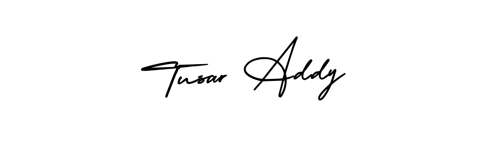 Also You can easily find your signature by using the search form. We will create Tusar Addy name handwritten signature images for you free of cost using AmerikaSignatureDemo-Regular sign style. Tusar Addy signature style 3 images and pictures png