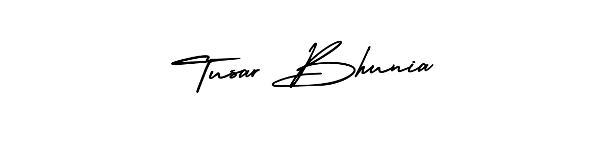 AmerikaSignatureDemo-Regular is a professional signature style that is perfect for those who want to add a touch of class to their signature. It is also a great choice for those who want to make their signature more unique. Get Tusar Bhunia name to fancy signature for free. Tusar Bhunia signature style 3 images and pictures png