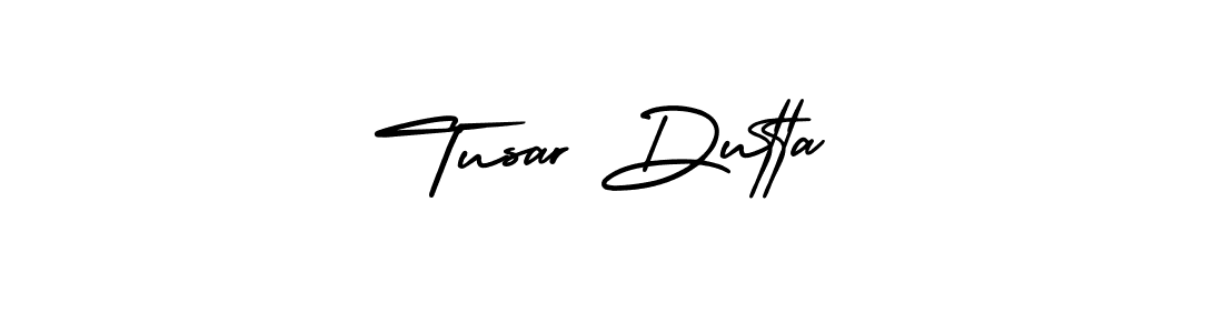 Create a beautiful signature design for name Tusar Dutta. With this signature (AmerikaSignatureDemo-Regular) fonts, you can make a handwritten signature for free. Tusar Dutta signature style 3 images and pictures png