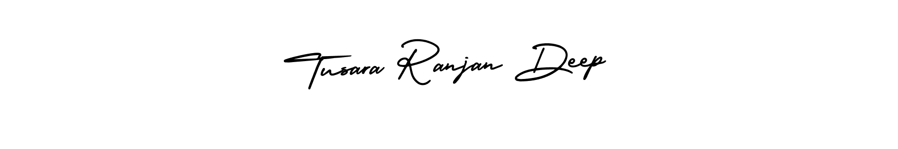 You should practise on your own different ways (AmerikaSignatureDemo-Regular) to write your name (Tusara Ranjan Deep) in signature. don't let someone else do it for you. Tusara Ranjan Deep signature style 3 images and pictures png