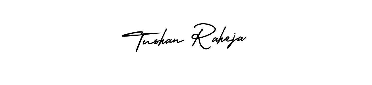 Tushan Raheja stylish signature style. Best Handwritten Sign (AmerikaSignatureDemo-Regular) for my name. Handwritten Signature Collection Ideas for my name Tushan Raheja. Tushan Raheja signature style 3 images and pictures png