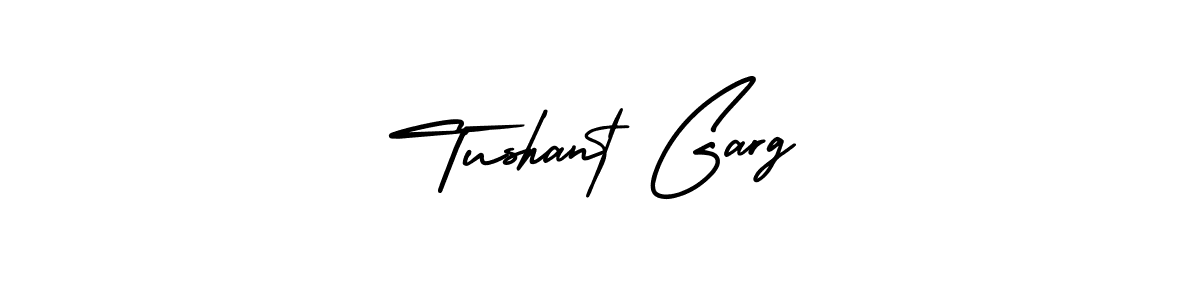 Make a beautiful signature design for name Tushant Garg. With this signature (AmerikaSignatureDemo-Regular) style, you can create a handwritten signature for free. Tushant Garg signature style 3 images and pictures png
