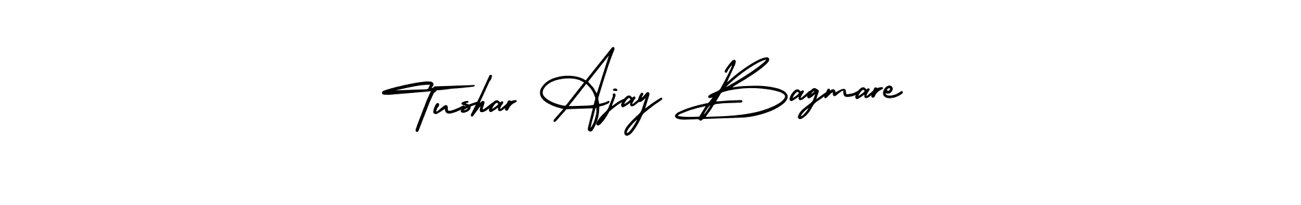 How to Draw Tushar Ajay Bagmare signature style? AmerikaSignatureDemo-Regular is a latest design signature styles for name Tushar Ajay Bagmare. Tushar Ajay Bagmare signature style 3 images and pictures png