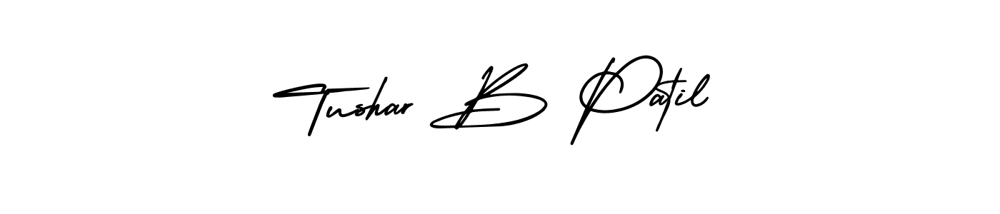 The best way (AmerikaSignatureDemo-Regular) to make a short signature is to pick only two or three words in your name. The name Tushar B Patil include a total of six letters. For converting this name. Tushar B Patil signature style 3 images and pictures png