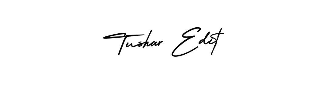 Tushar Edit stylish signature style. Best Handwritten Sign (AmerikaSignatureDemo-Regular) for my name. Handwritten Signature Collection Ideas for my name Tushar Edit. Tushar Edit signature style 3 images and pictures png