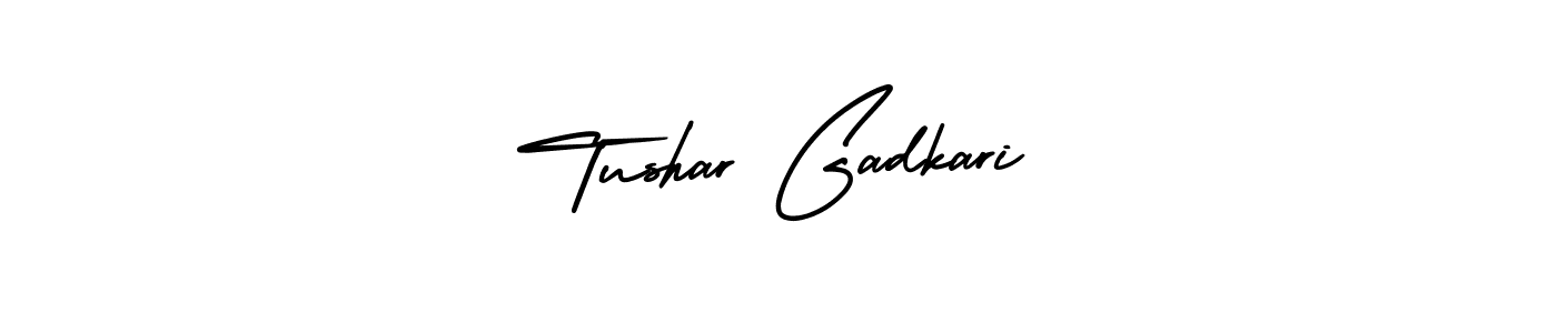 Also You can easily find your signature by using the search form. We will create Tushar Gadkari name handwritten signature images for you free of cost using AmerikaSignatureDemo-Regular sign style. Tushar Gadkari signature style 3 images and pictures png