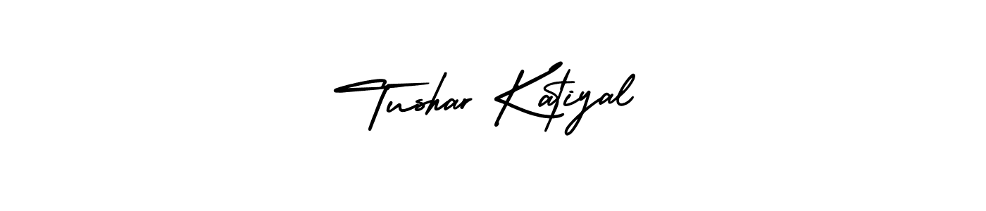 How to Draw Tushar Katiyal signature style? AmerikaSignatureDemo-Regular is a latest design signature styles for name Tushar Katiyal. Tushar Katiyal signature style 3 images and pictures png