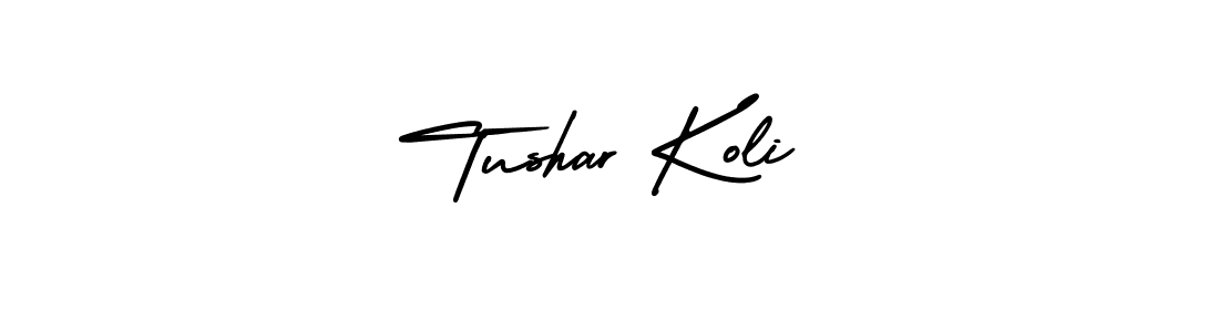 if you are searching for the best signature style for your name Tushar Koli. so please give up your signature search. here we have designed multiple signature styles  using AmerikaSignatureDemo-Regular. Tushar Koli signature style 3 images and pictures png