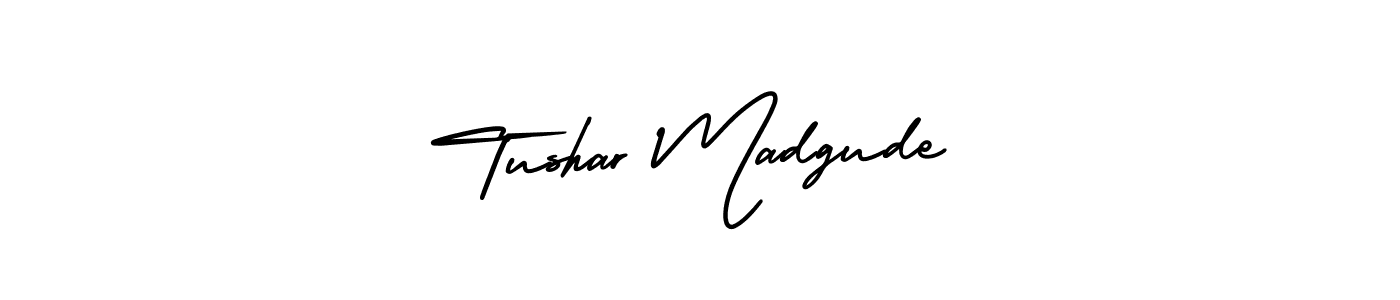 It looks lik you need a new signature style for name Tushar Madgude. Design unique handwritten (AmerikaSignatureDemo-Regular) signature with our free signature maker in just a few clicks. Tushar Madgude signature style 3 images and pictures png