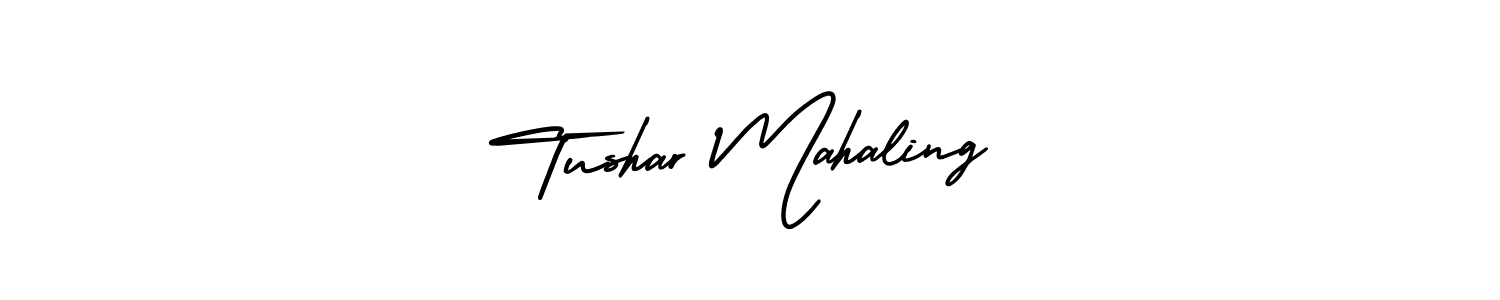 Create a beautiful signature design for name Tushar Mahaling. With this signature (AmerikaSignatureDemo-Regular) fonts, you can make a handwritten signature for free. Tushar Mahaling signature style 3 images and pictures png