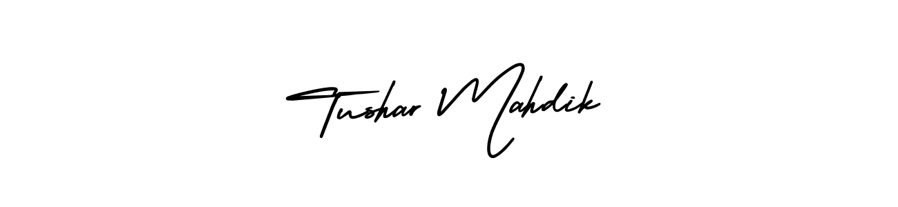 Similarly AmerikaSignatureDemo-Regular is the best handwritten signature design. Signature creator online .You can use it as an online autograph creator for name Tushar Mahdik. Tushar Mahdik signature style 3 images and pictures png