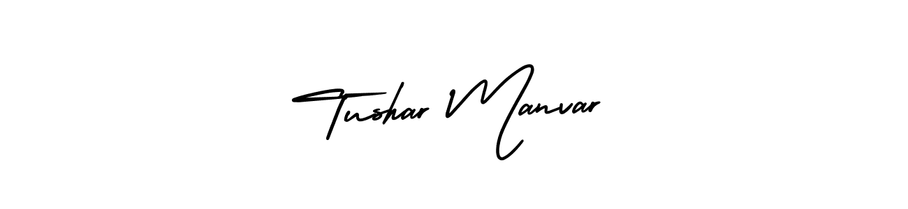 Create a beautiful signature design for name Tushar Manvar. With this signature (AmerikaSignatureDemo-Regular) fonts, you can make a handwritten signature for free. Tushar Manvar signature style 3 images and pictures png