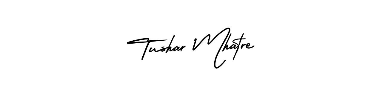 Similarly AmerikaSignatureDemo-Regular is the best handwritten signature design. Signature creator online .You can use it as an online autograph creator for name Tushar Mhatre. Tushar Mhatre signature style 3 images and pictures png