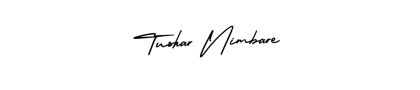 Make a beautiful signature design for name Tushar Nimbare. With this signature (AmerikaSignatureDemo-Regular) style, you can create a handwritten signature for free. Tushar Nimbare signature style 3 images and pictures png