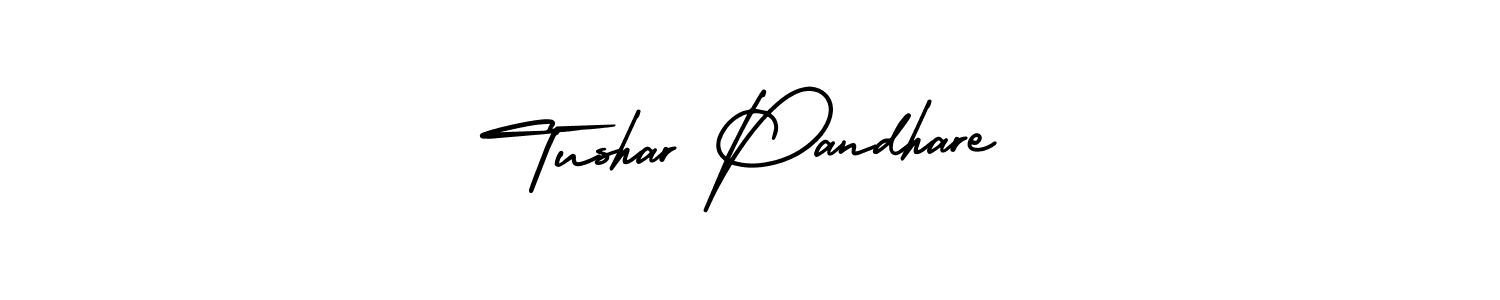 AmerikaSignatureDemo-Regular is a professional signature style that is perfect for those who want to add a touch of class to their signature. It is also a great choice for those who want to make their signature more unique. Get Tushar Pandhare name to fancy signature for free. Tushar Pandhare signature style 3 images and pictures png