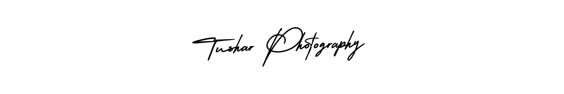 How to make Tushar Photography name signature. Use AmerikaSignatureDemo-Regular style for creating short signs online. This is the latest handwritten sign. Tushar Photography signature style 3 images and pictures png