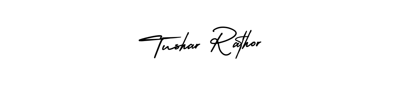 This is the best signature style for the Tushar Rathor name. Also you like these signature font (AmerikaSignatureDemo-Regular). Mix name signature. Tushar Rathor signature style 3 images and pictures png