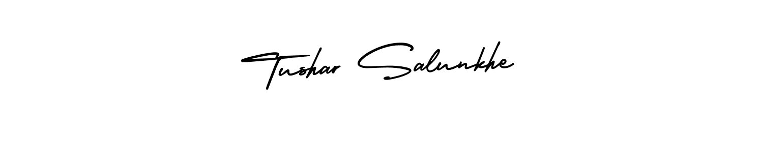 Use a signature maker to create a handwritten signature online. With this signature software, you can design (AmerikaSignatureDemo-Regular) your own signature for name Tushar Salunkhe. Tushar Salunkhe signature style 3 images and pictures png