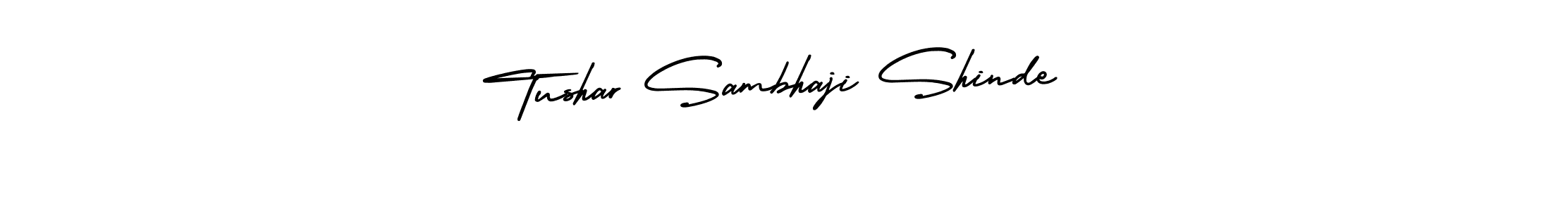 It looks lik you need a new signature style for name Tushar Sambhaji Shinde. Design unique handwritten (AmerikaSignatureDemo-Regular) signature with our free signature maker in just a few clicks. Tushar Sambhaji Shinde signature style 3 images and pictures png