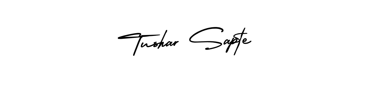 How to Draw Tushar Sapte signature style? AmerikaSignatureDemo-Regular is a latest design signature styles for name Tushar Sapte. Tushar Sapte signature style 3 images and pictures png