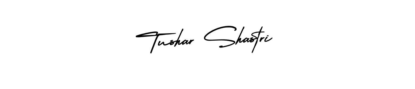 Make a short Tushar Shastri signature style. Manage your documents anywhere anytime using AmerikaSignatureDemo-Regular. Create and add eSignatures, submit forms, share and send files easily. Tushar Shastri signature style 3 images and pictures png