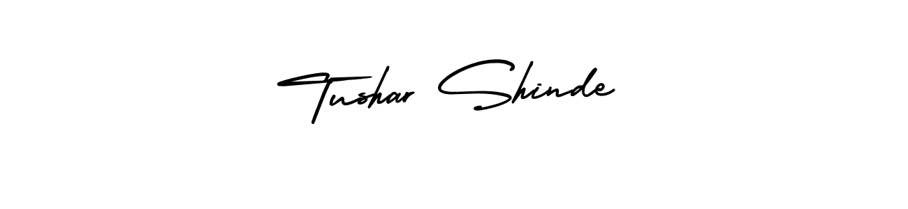 Make a beautiful signature design for name Tushar Shinde. With this signature (AmerikaSignatureDemo-Regular) style, you can create a handwritten signature for free. Tushar Shinde signature style 3 images and pictures png