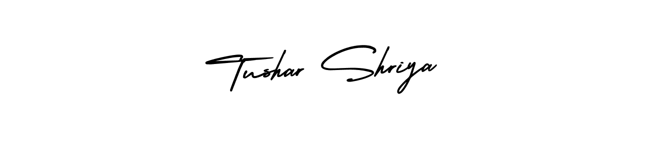 How to make Tushar Shriya signature? AmerikaSignatureDemo-Regular is a professional autograph style. Create handwritten signature for Tushar Shriya name. Tushar Shriya signature style 3 images and pictures png