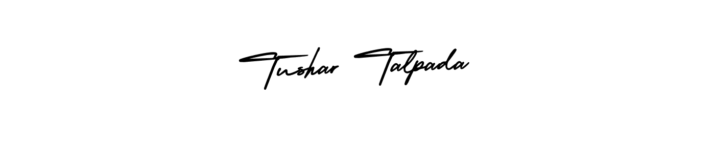 How to Draw Tushar Talpada signature style? AmerikaSignatureDemo-Regular is a latest design signature styles for name Tushar Talpada. Tushar Talpada signature style 3 images and pictures png
