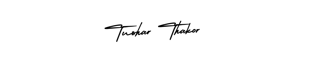 Make a beautiful signature design for name Tushar Thakor. With this signature (AmerikaSignatureDemo-Regular) style, you can create a handwritten signature for free. Tushar Thakor signature style 3 images and pictures png