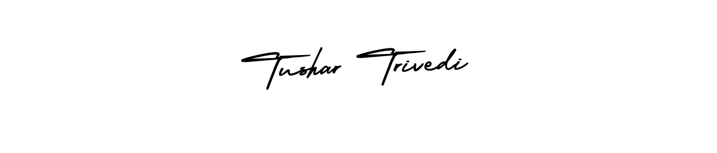 Use a signature maker to create a handwritten signature online. With this signature software, you can design (AmerikaSignatureDemo-Regular) your own signature for name Tushar Trivedi. Tushar Trivedi signature style 3 images and pictures png