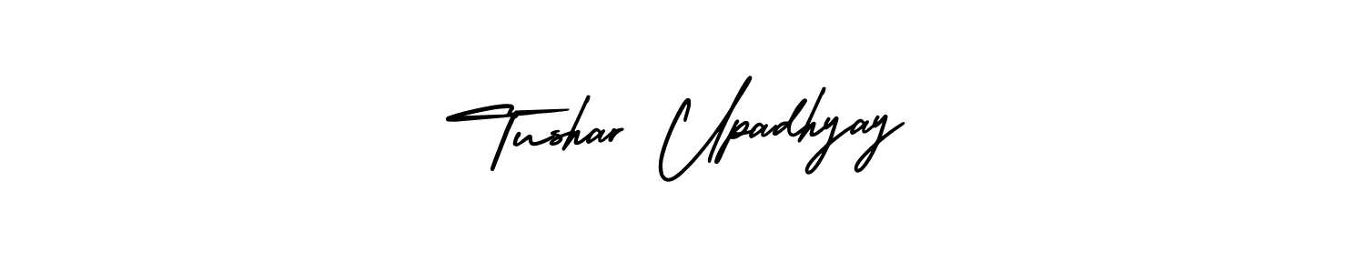 This is the best signature style for the Tushar Upadhyay name. Also you like these signature font (AmerikaSignatureDemo-Regular). Mix name signature. Tushar Upadhyay signature style 3 images and pictures png