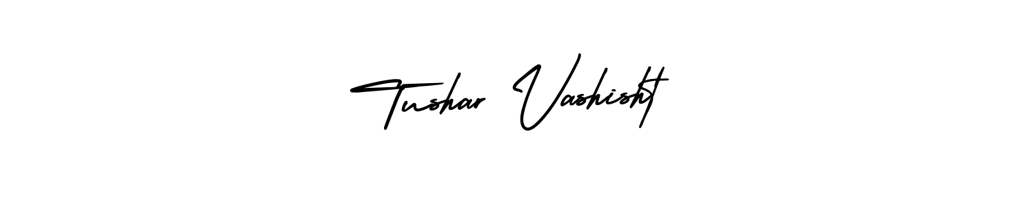 Tushar Vashisht stylish signature style. Best Handwritten Sign (AmerikaSignatureDemo-Regular) for my name. Handwritten Signature Collection Ideas for my name Tushar Vashisht. Tushar Vashisht signature style 3 images and pictures png